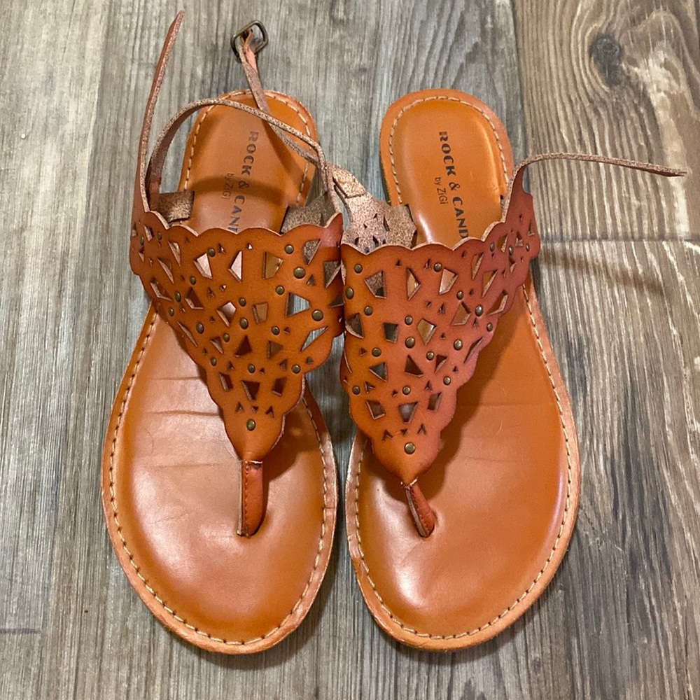 Rock & Candy Cognac Sandals